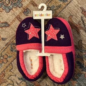 Stride Rite Star Slip On Loafer Style Slippers NWT